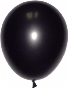 空飄11"珍珠氣球-黑色